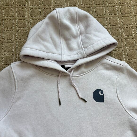 Carhartt Relaxed Fit Hoodie Women's Medium Light Purple Casual Comfort Lounge - Picture 4 of 9